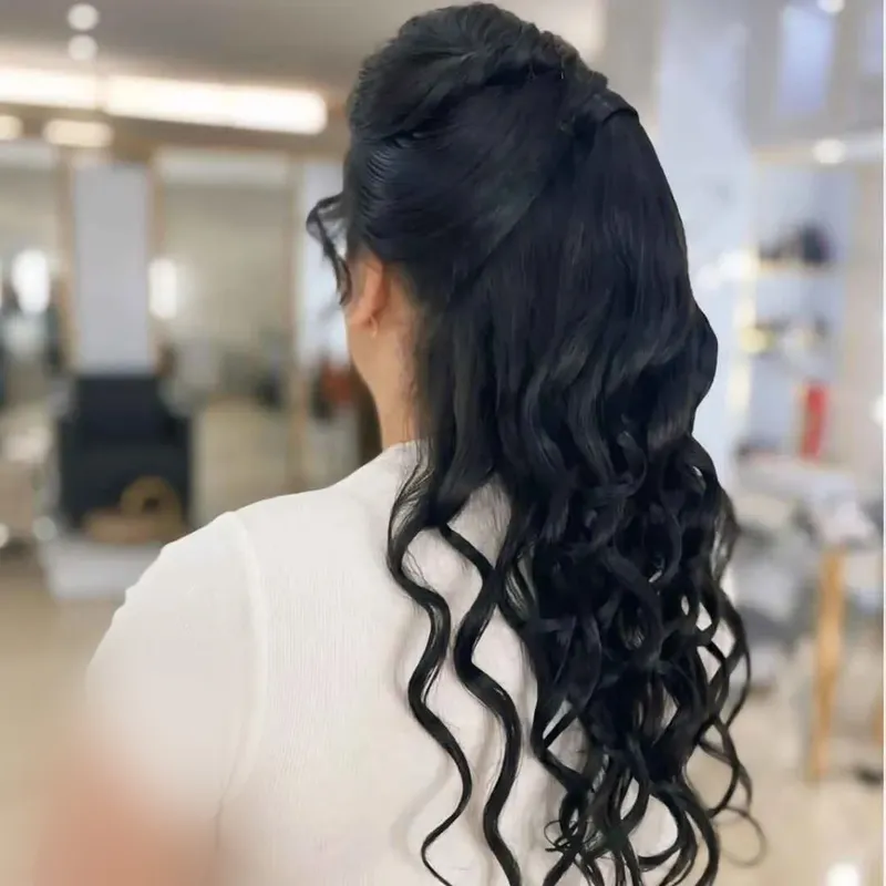 شنیون باز و بسته 